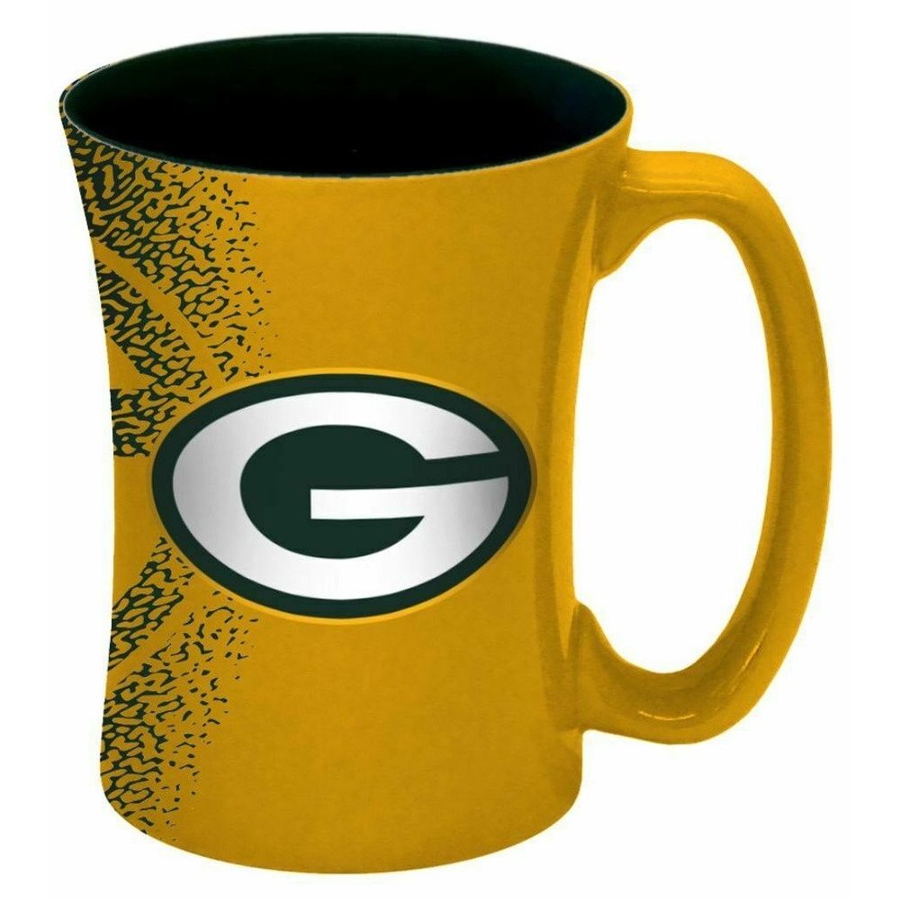 Green Bay Packers 14oz Coffee Mug NFL Mocha Style